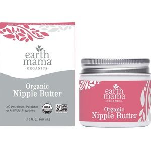 Earth Mama Organic Nipple Butter for Breastfeeding and Dry Skin, 2-Fluid Ounce